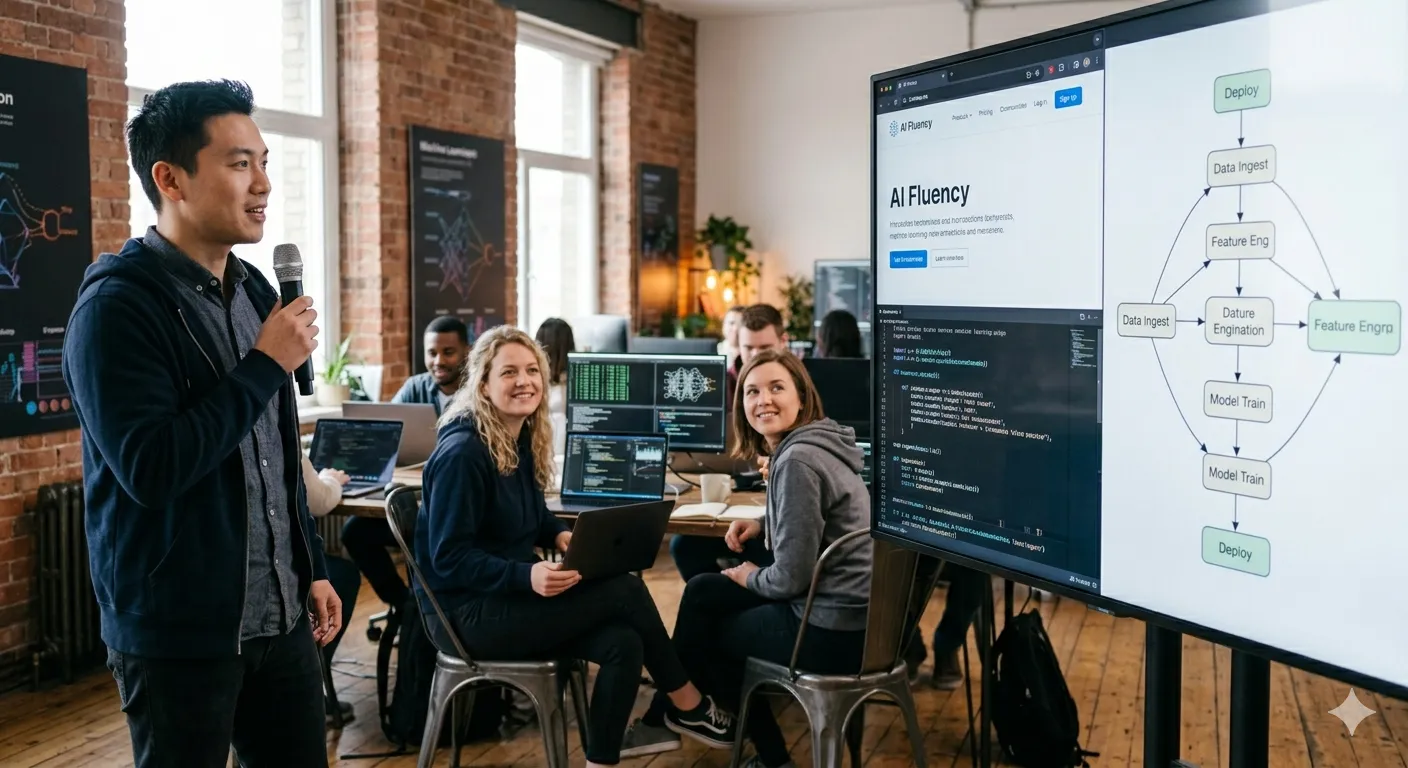 Instructor presenting